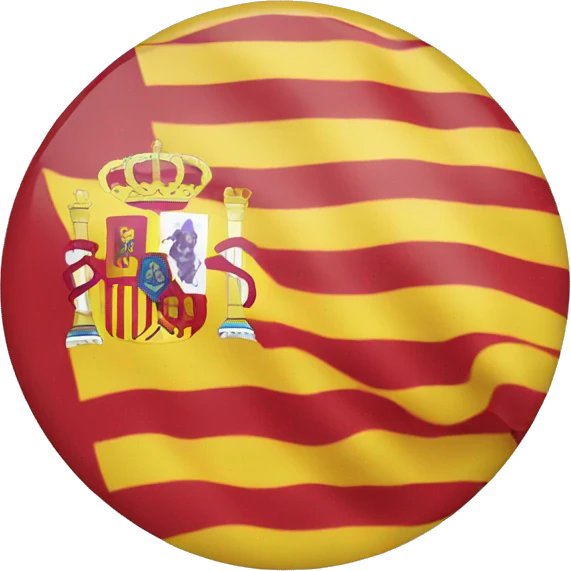 spanish flag in a circle emoji