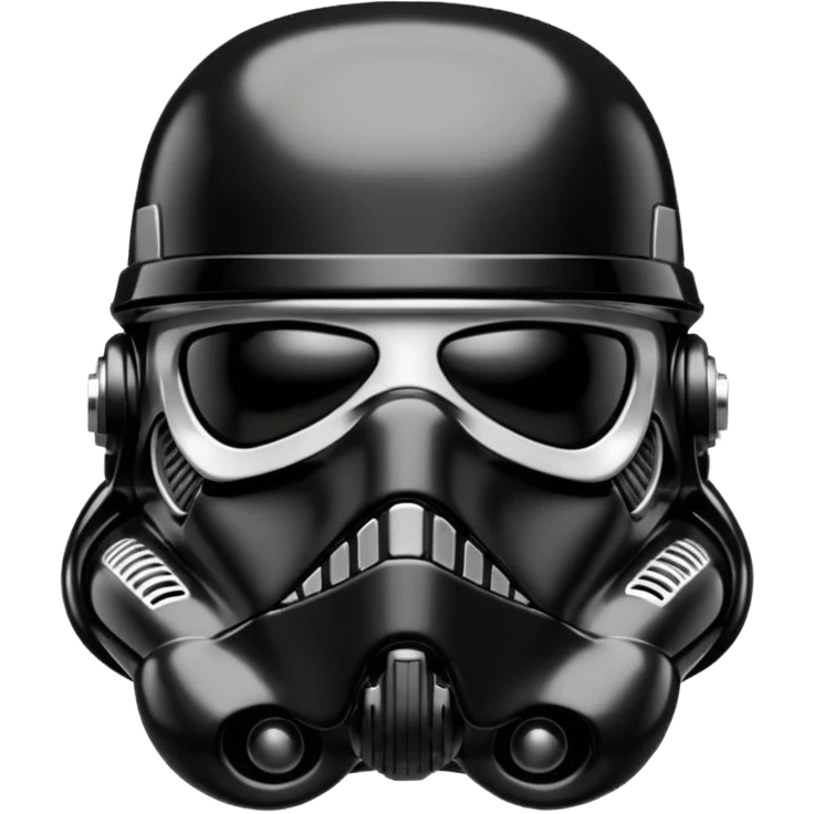 Black storm trooper helment more black emoji