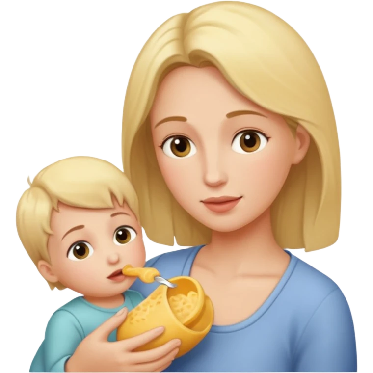 mother feeding emoji