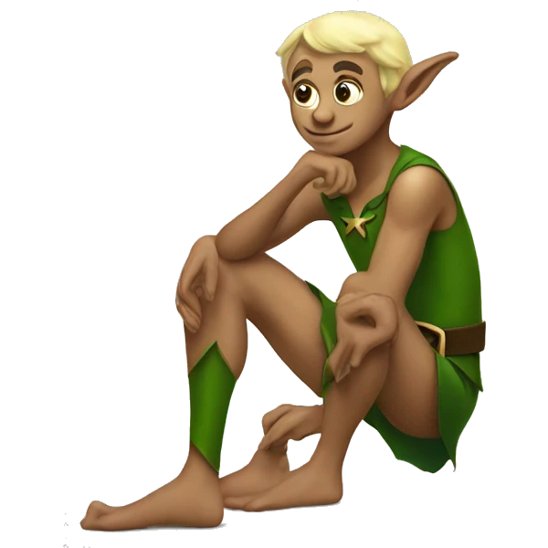 Elf scratching thigh emoji
