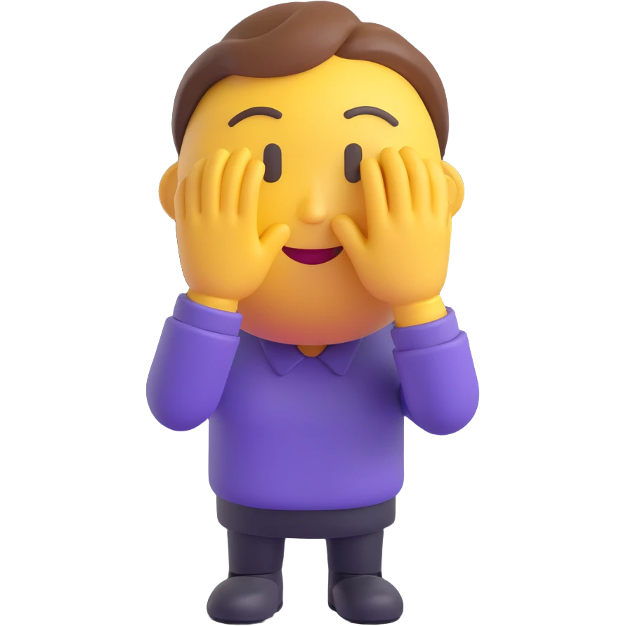 a person bowing politely with a warm and friendly feeling, 3D emoji style, no background, expression matching the Korean word '꾸벅' emoji