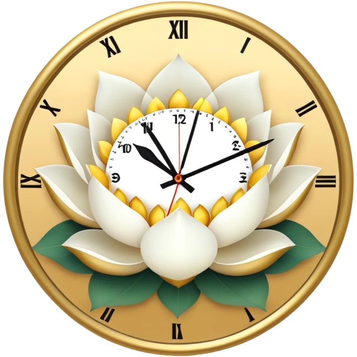 White lotus clock 9:00pm emoji