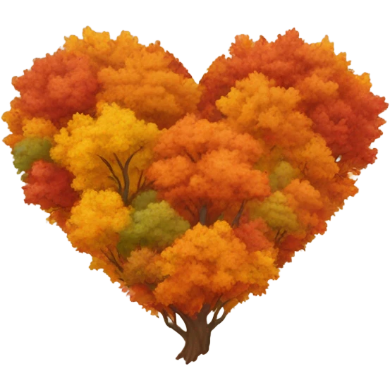 Heart of the autumn colors  emoji