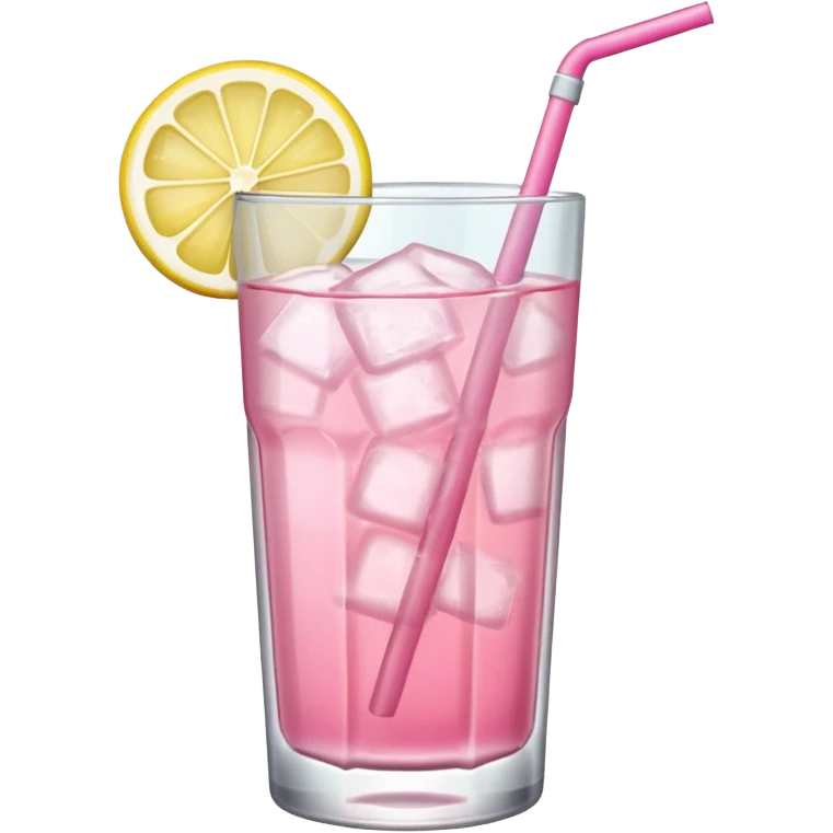 Ice pink lemonade  emoji