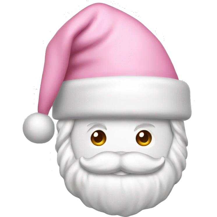 light pink santa hat emoji
