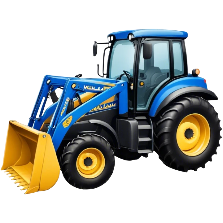 new holland tractor with front loader emoji