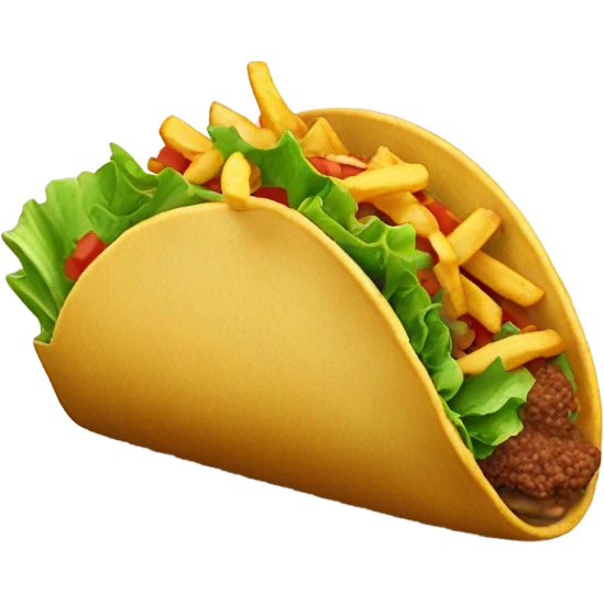 tacos with fries emoji