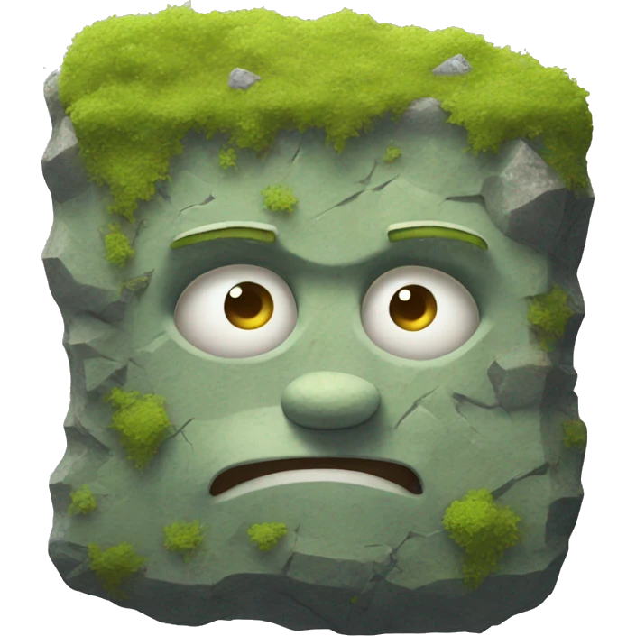large rockface covered in lichen emoji
