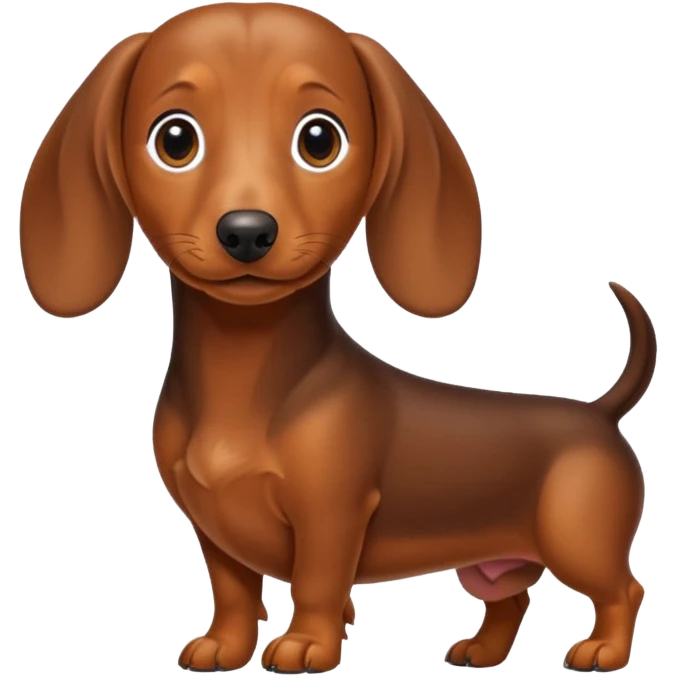 Perro salchicha emoji