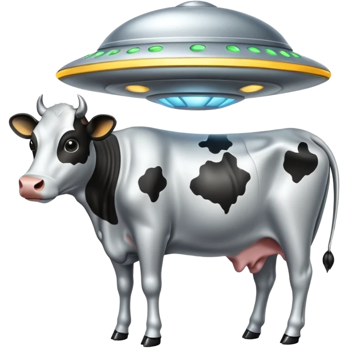НЛО с коровой  emoji