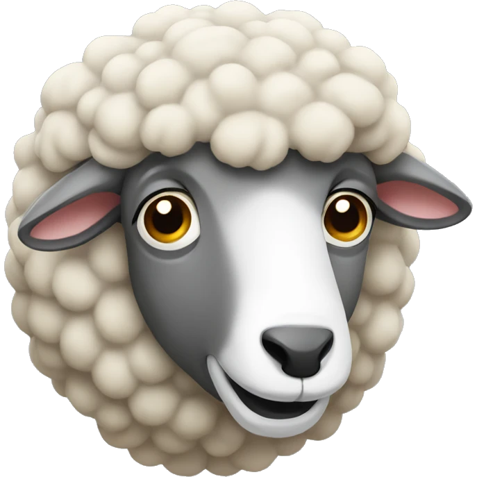 Sheep eating food  emoji