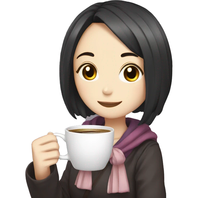 honkai himeko drinking coffee emoji