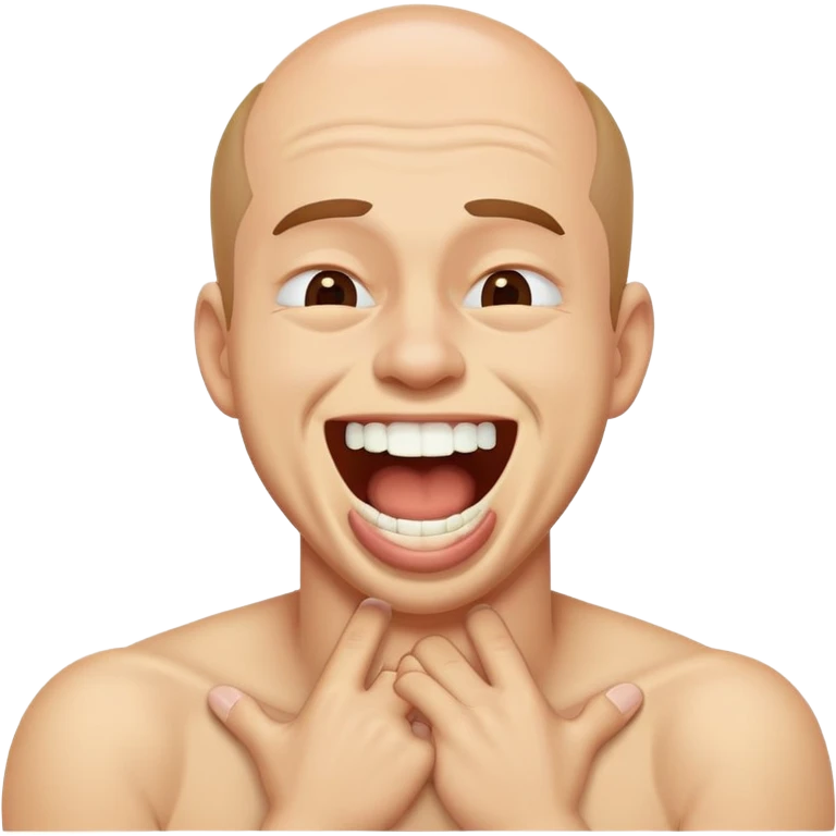 man choking while laughing  emoji
