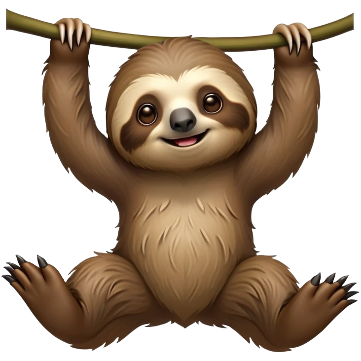 cinematic-sloth-realistic-full-body-hanging-emoji,-long-curved-claws-clinging,-thick-shaggy-brown-fur-slightly-ruffled,-head-tilted-dramatically,-slow-blinking-eyes-filled-with-serene-wisdom,-simplified-yet-realistic-focused-features,-highly-detailed,-glowing-with-an-almost-sarcastic-glow emoji