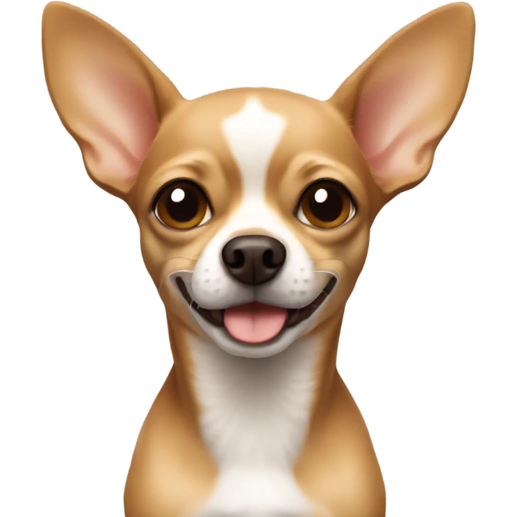 Light brown chihuahua with short ears emoji