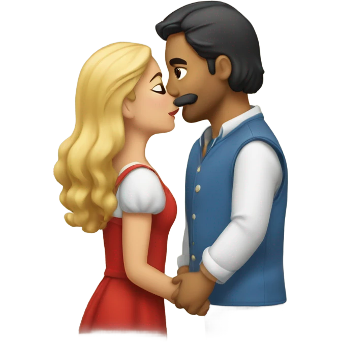tirando beso emoji