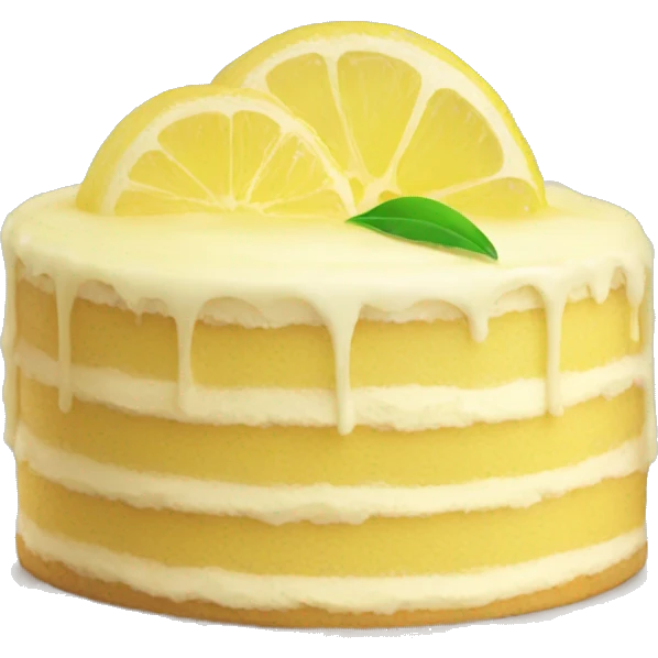 Lemon cake emoji