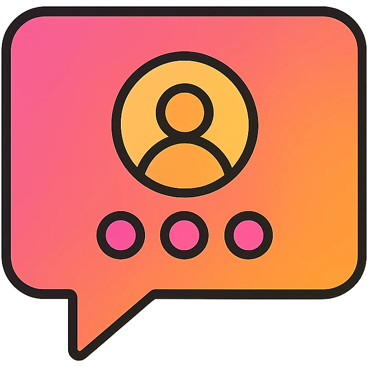 modern social media icon, vibrant colors emoji