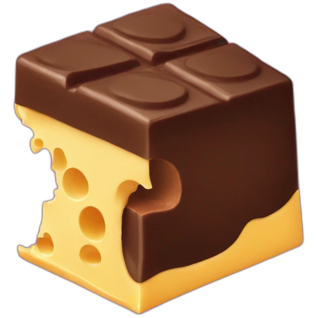 chocolate with cheese emoji