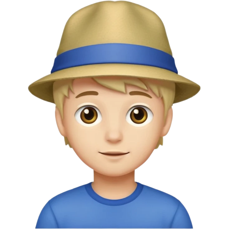 Gay boy with hat emoji