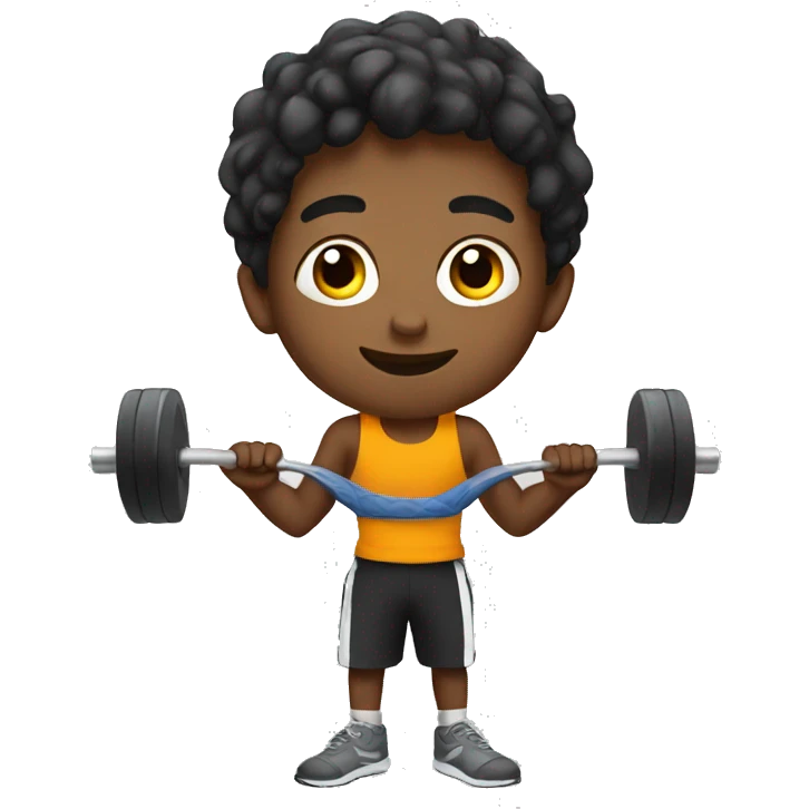 boy doing gym  emoji