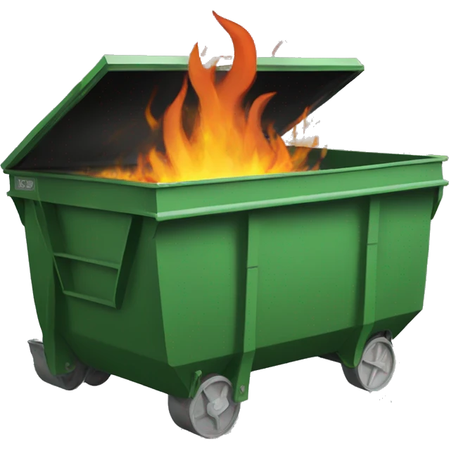 Dumpster fire emoji