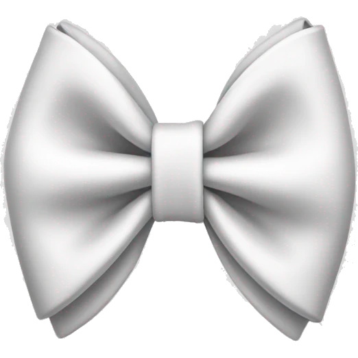 White bow emoji