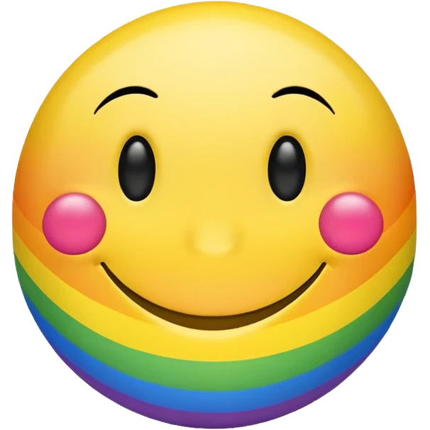 Gay smiley face emoji