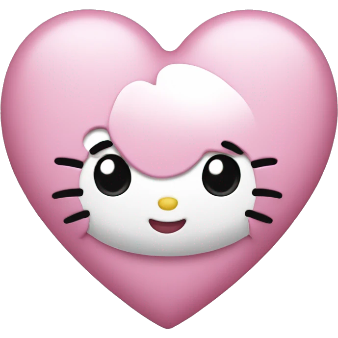 hello kitty heart emoji