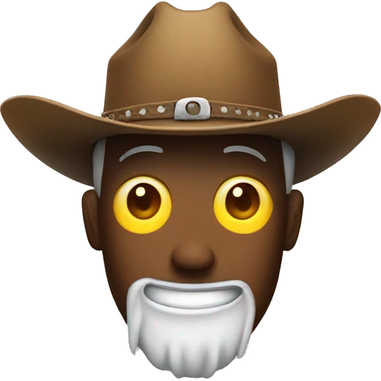 funny emoji face with cowboy hat emoji