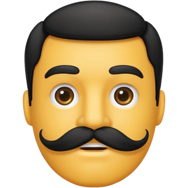 mustache emoji emoji