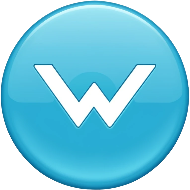 Blauer hacken in einen kreis emoji