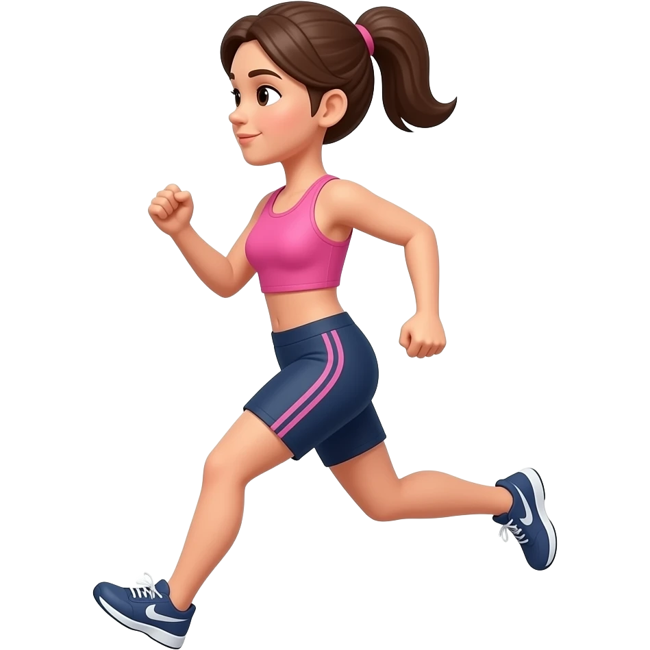 mujer corriendo emoji