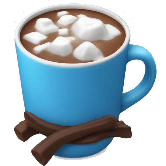 Hot chocolate in Blue  emoji