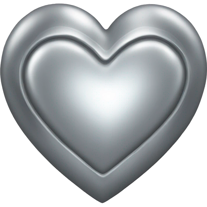 Silver heart emoji