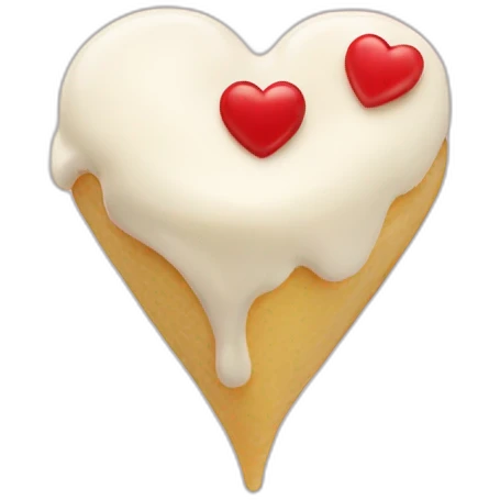 Heart cream emoji