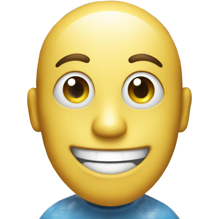 Happy face with balls  emoji
