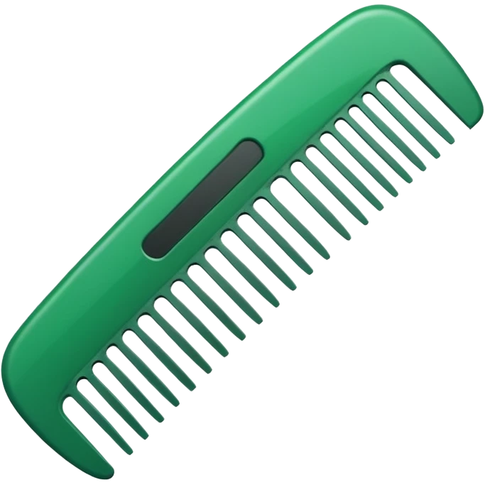 a green combs emoji