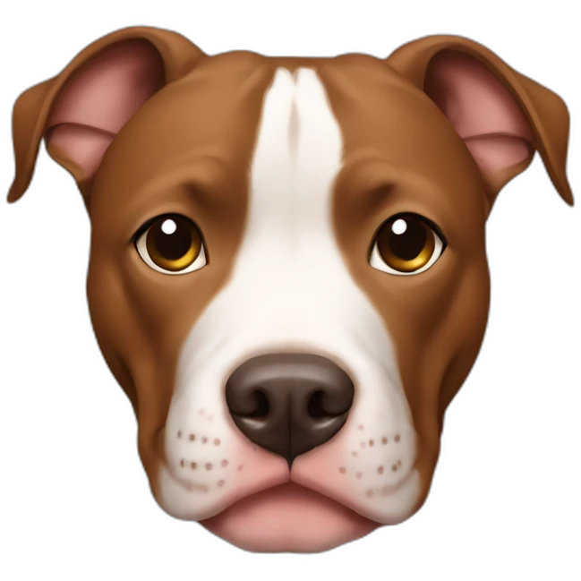 Brown pit bull emoji