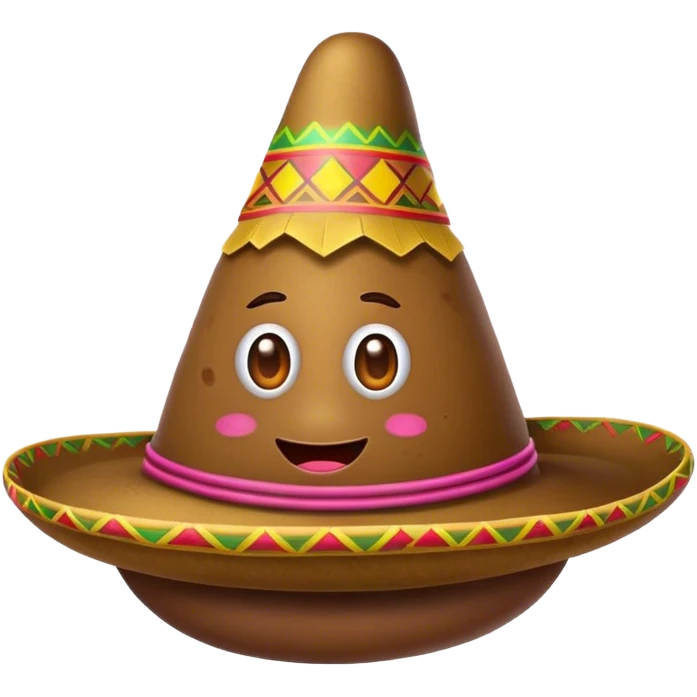 Poop with sombrero  emoji