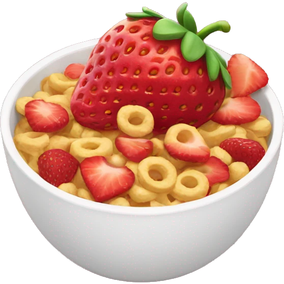 Strawberry Cereal emoji
