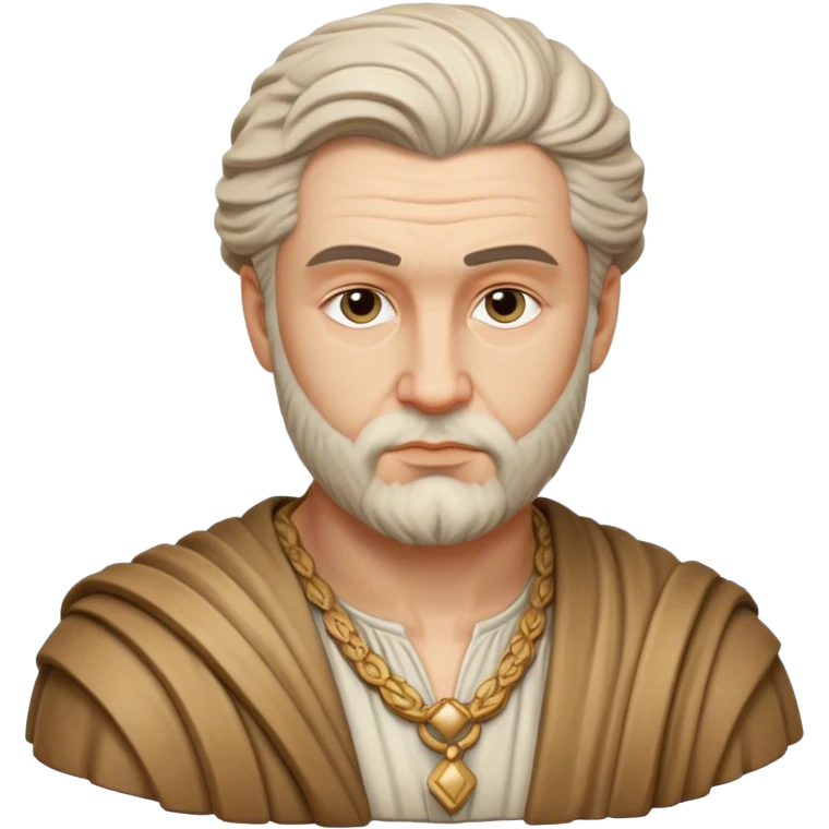 Cinematic Realistic Ivan Meštrović Portrait Emoji, depicted as a renowned Croatian sculptor with thoughtful eyes and classical attire, rendered with intricate textures and dramatic artistic lighting that captures his creative genius. emoji