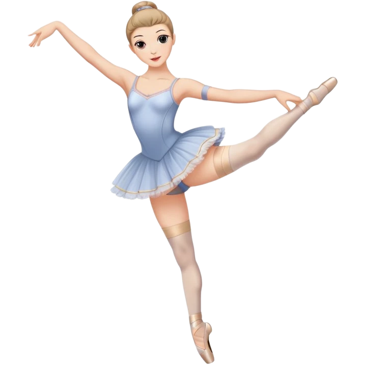 Ballet dancer in thigh highs emoji