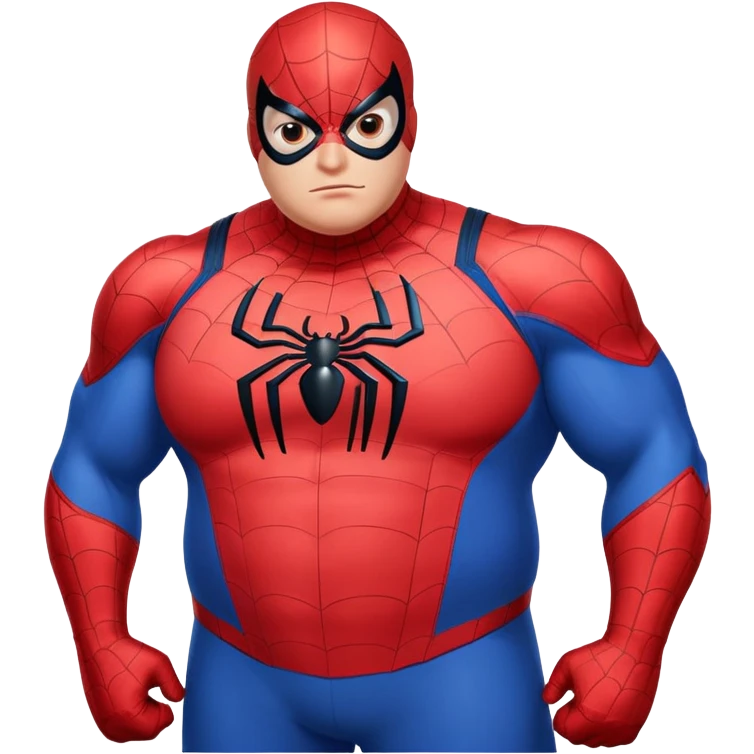 Fat spider man emoji