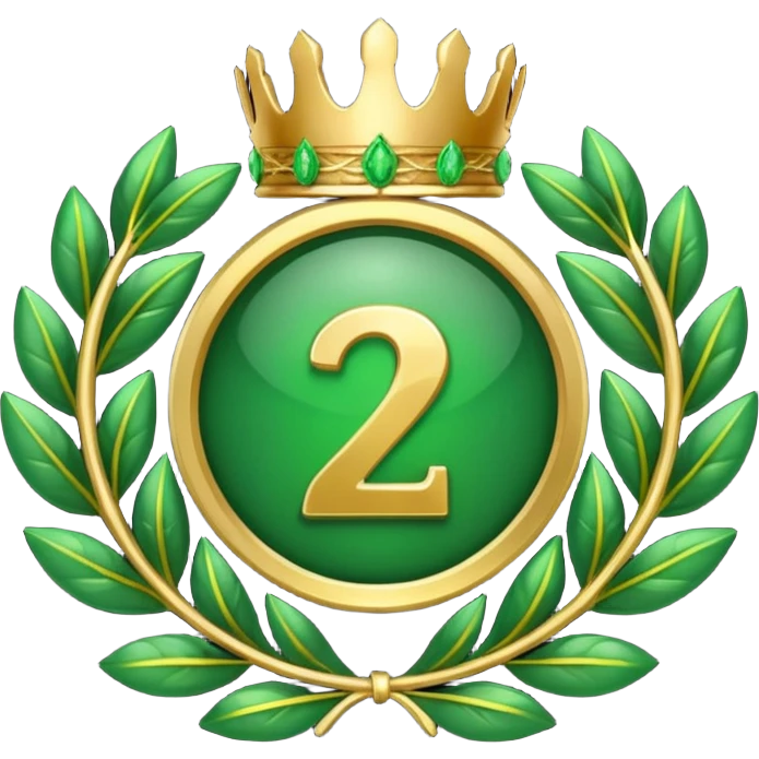The number that took 22nd place was decorated with an imperial laurel wreath emoji