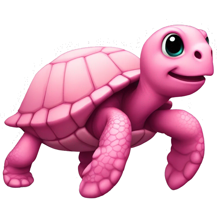 Pink turtle  emoji
