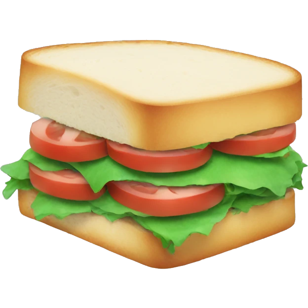 sandwich with green emoji