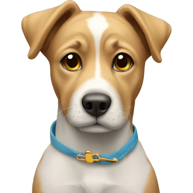 Perro con lazo emoji