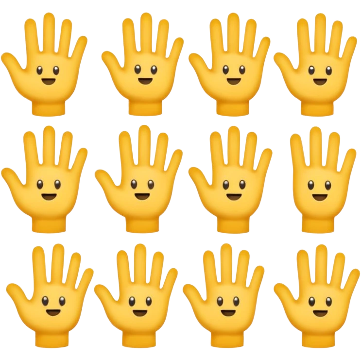 6 7 hand emoji  emoji