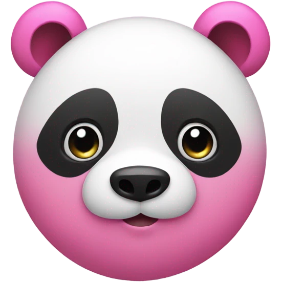 Pink panda emoji